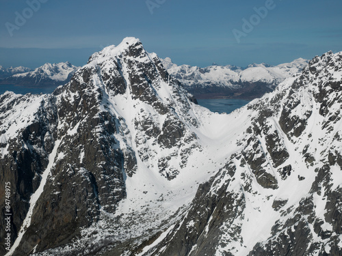 The Mountains of Lofoten, Norway photo