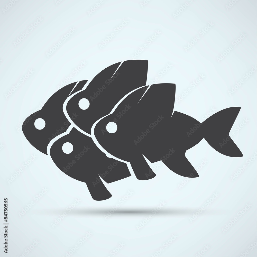 Obraz premium Fish icon