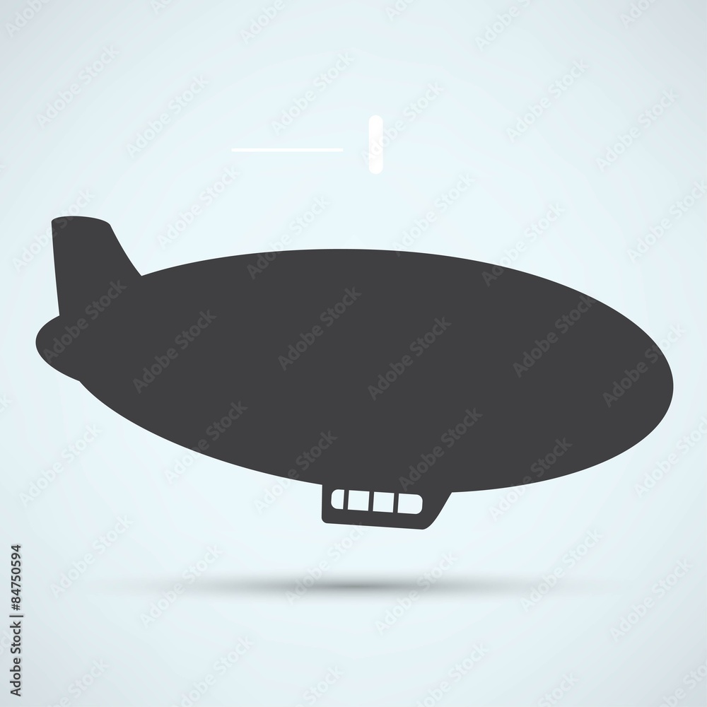 Fototapeta premium Airship Icons