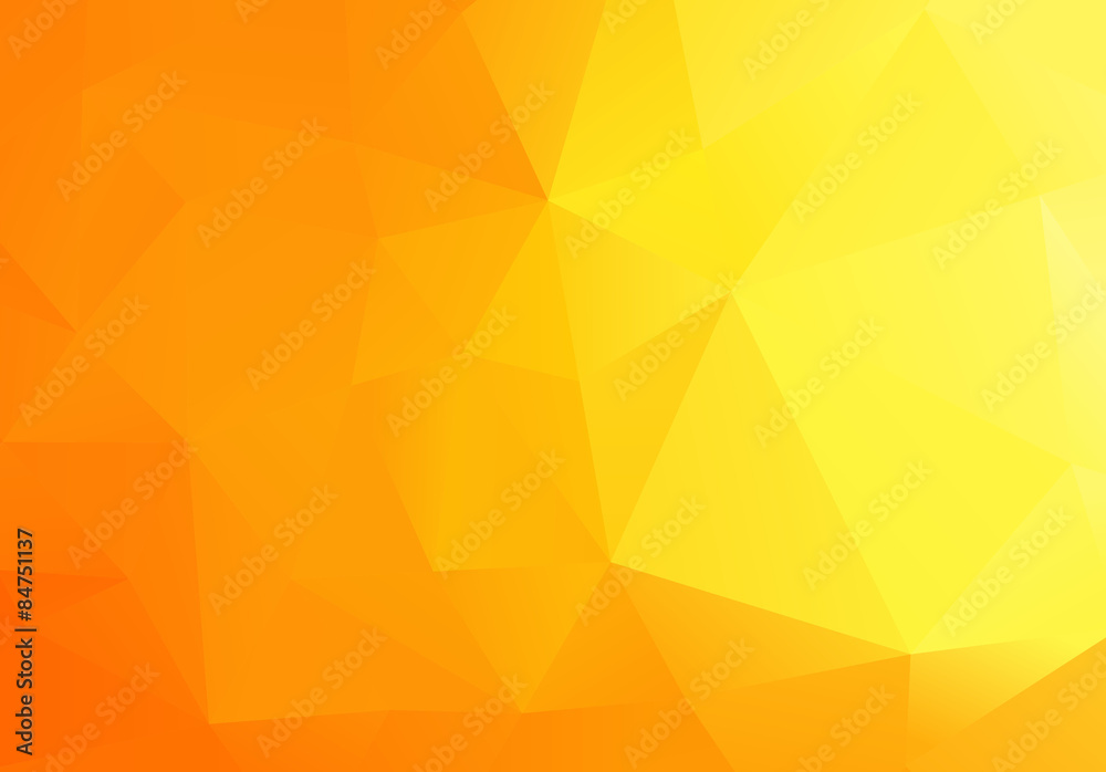 Abstract Low Poly Yellow Background Abstract Low Poly Yellow Background