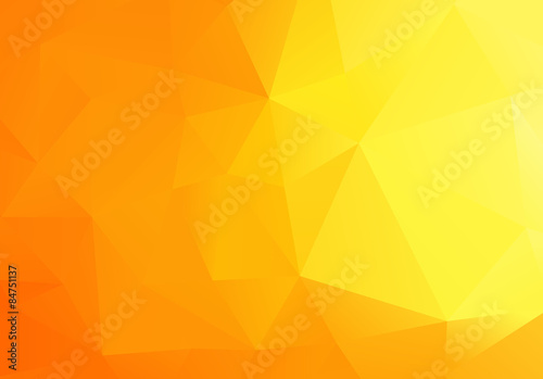 Abstract Low Poly Yellow Background 
