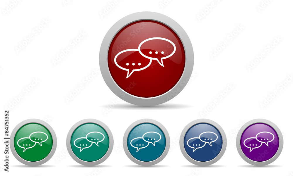 forum vector web icon set forum vector web icon set