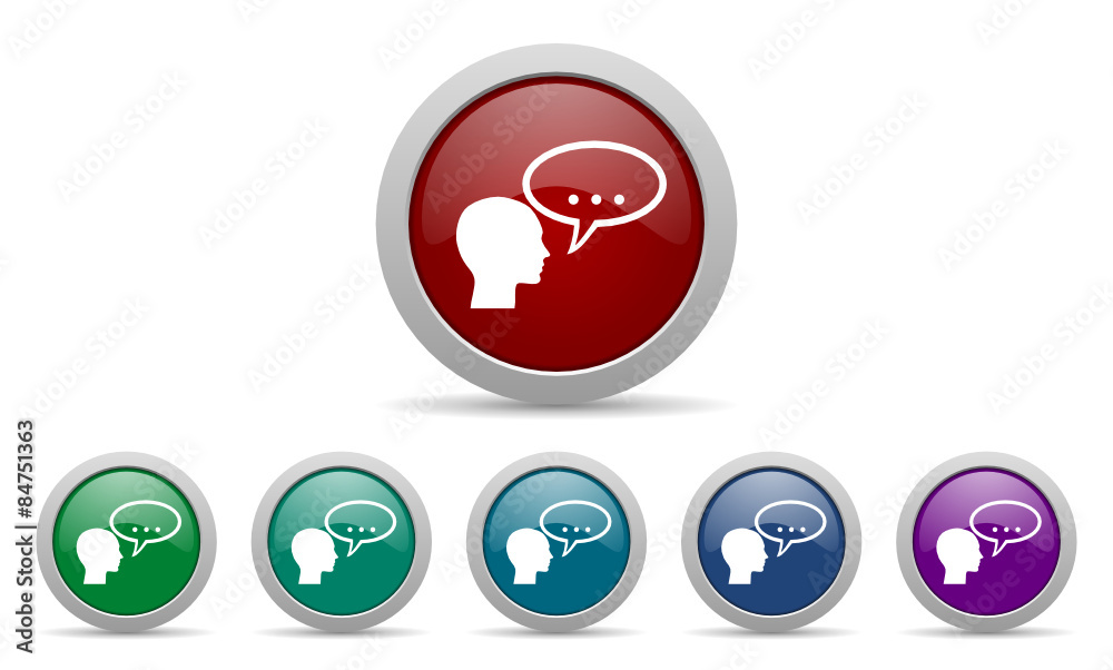 forum vector web icon set forum vector web icon set