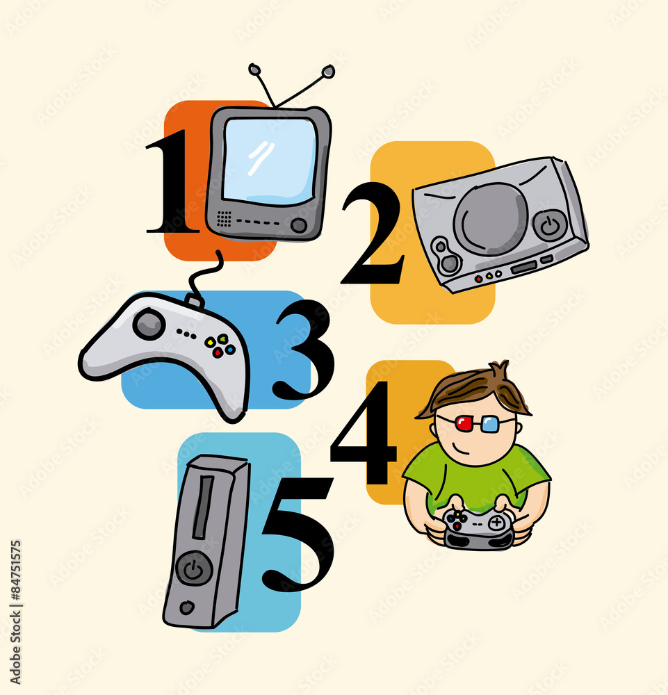 Naklejka premium video games