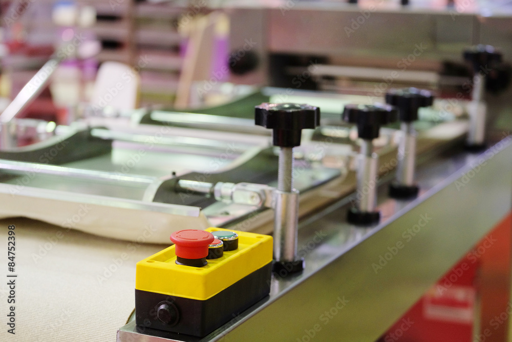 Production line at bakery