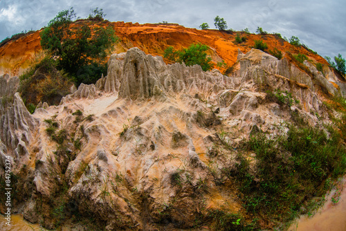 Fairy Stream (Suoi Tien), Mui Ne, Vietnam. One of the tourist attractions in Mui Ne.Beautiful mountains and water photo