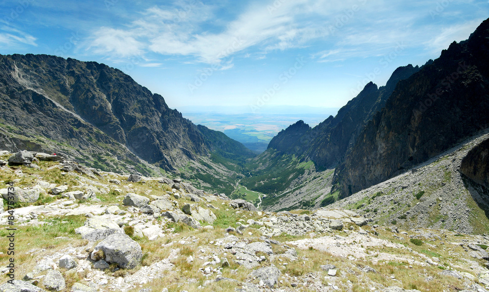 Panoramic VIew of High Tatras Hills