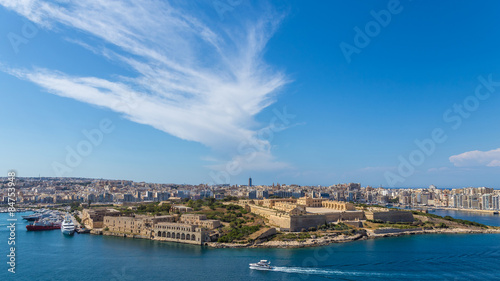 Panorama of Fort Manoel at Valletta  Malta