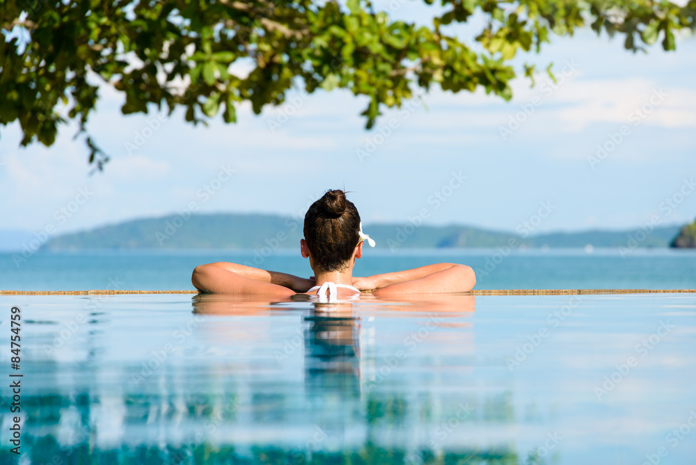 Naklejka premium Lato relaks i wakacje w Tajlandii