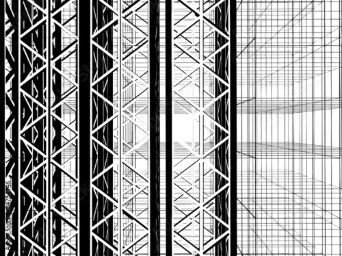 Abstract Construction Structure Vector 