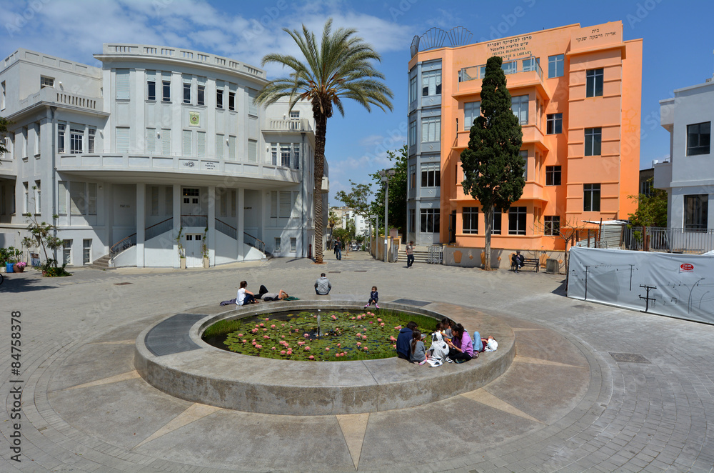 Bialik Square in Tel Aviv - Israel