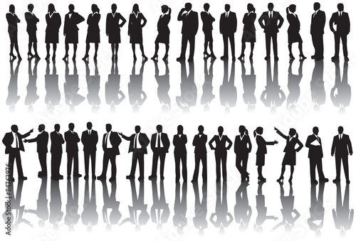 Business people silhouettes