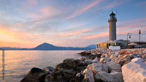 Lighthouse in Patras, Greece. photo