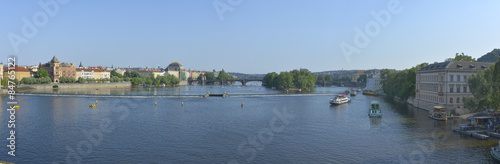 Vltava river from Charles bridge
