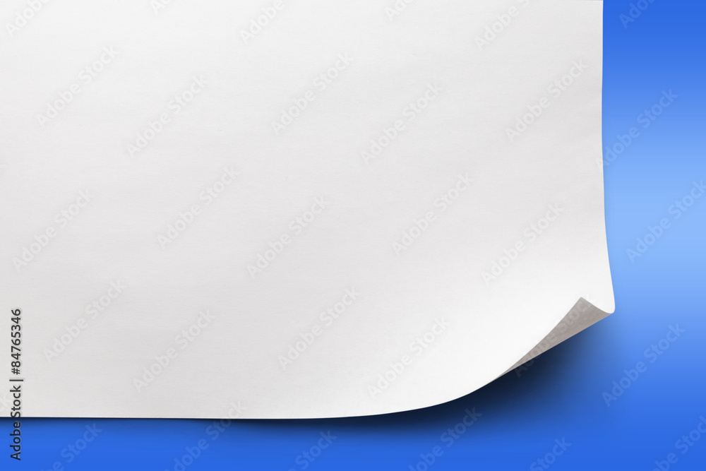 Blank sheet of paper Blank sheet of paper