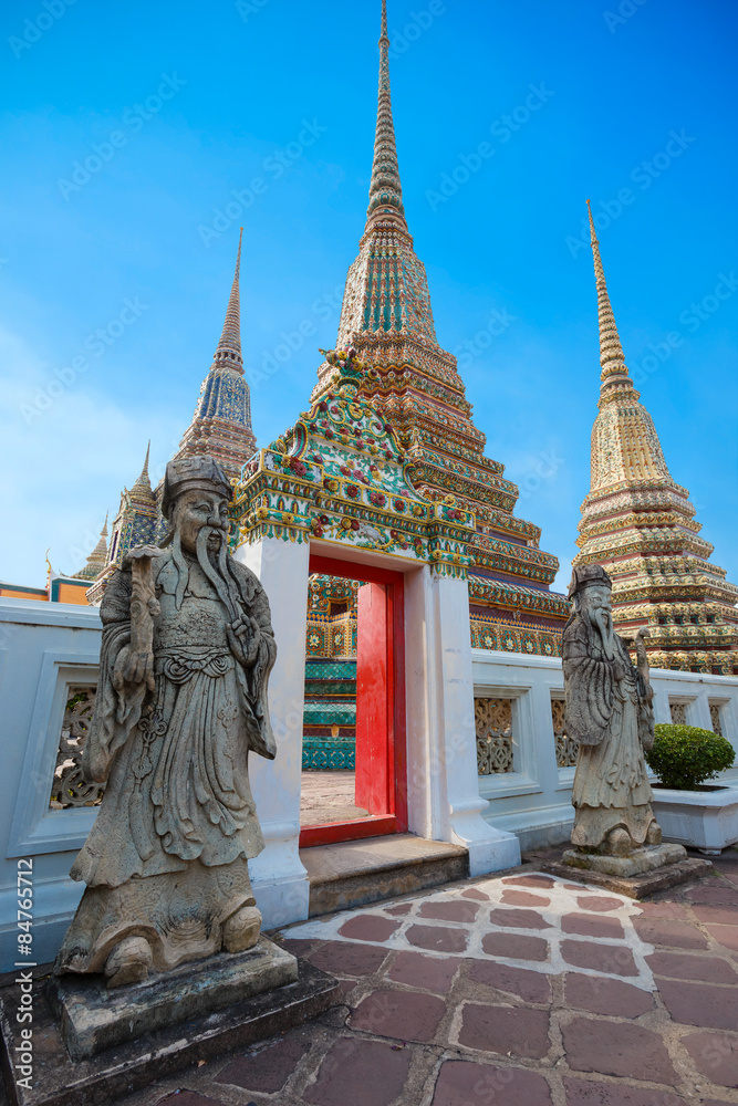 Guardian at Wat Pho (Pho Temple) in Bangkok, Thailand