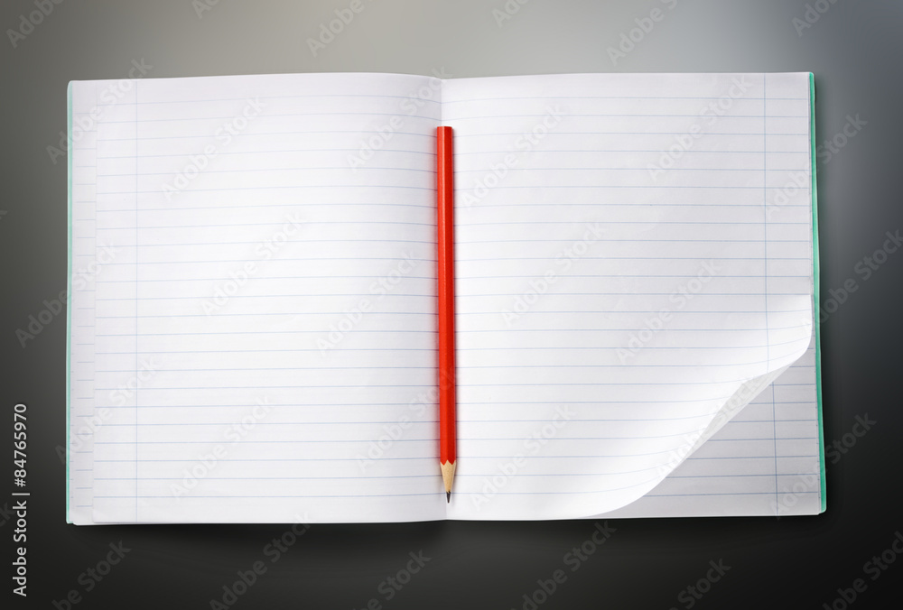 Notebook with pencil Notebook with pencil