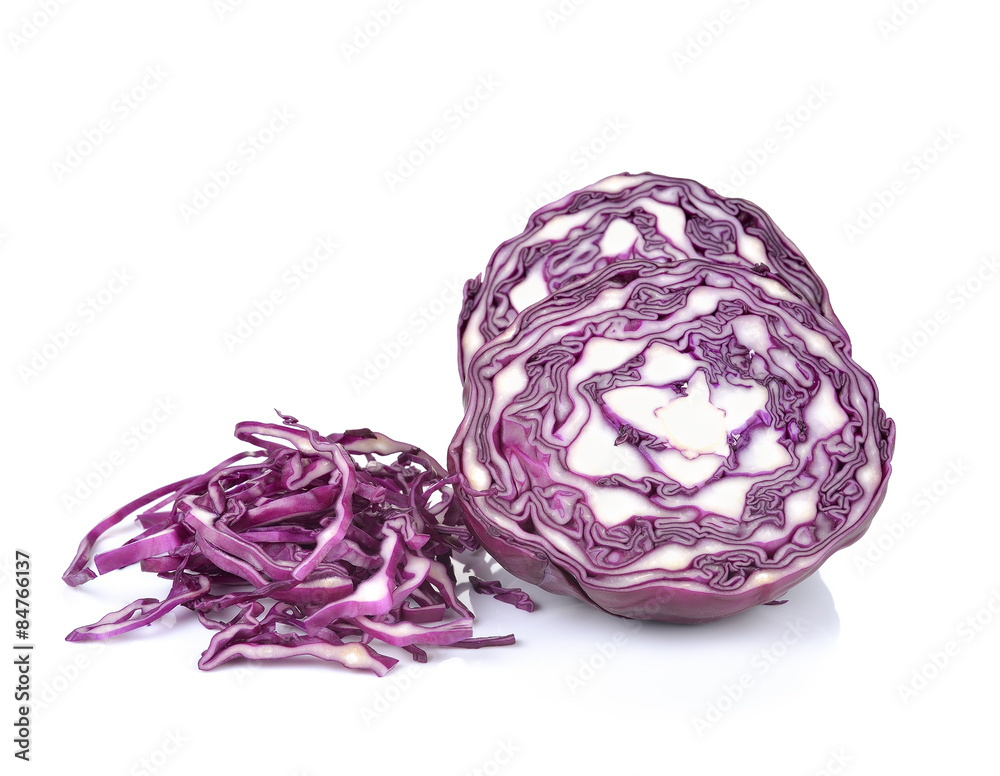 red cabbage isolated on white red cabbage isolated on white