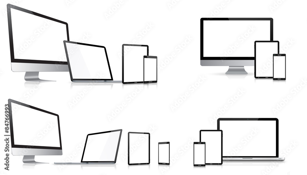 Modern digital tech device collection Modern digital tech device collection