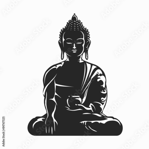 Buddha vector silhouette