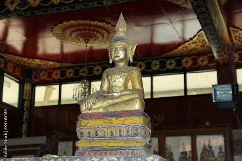 Buddha made from the wood of Thailand.