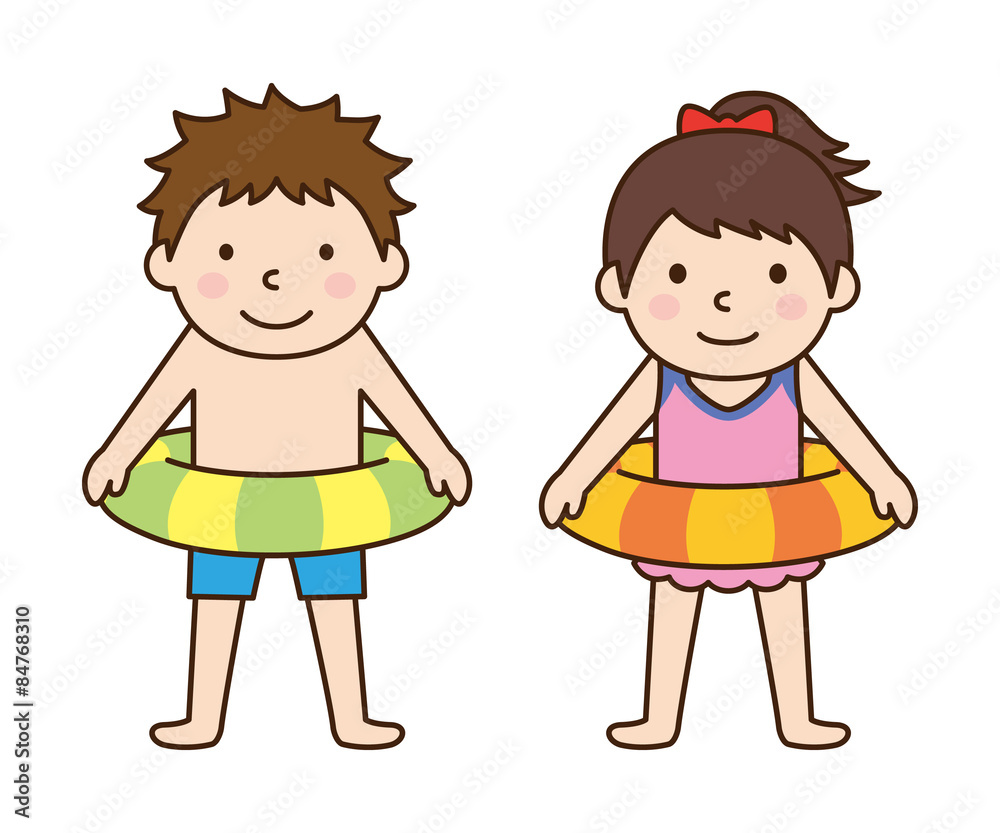 水着 男の子と女の子 水着 男の子と女の子