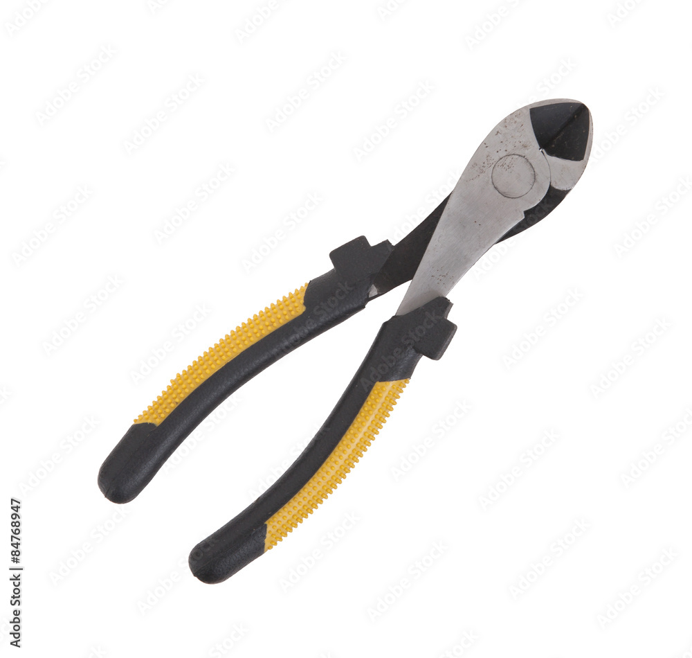 Obraz premium Small toothed pliers isolated