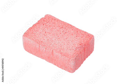 Simple sponge isolated on white