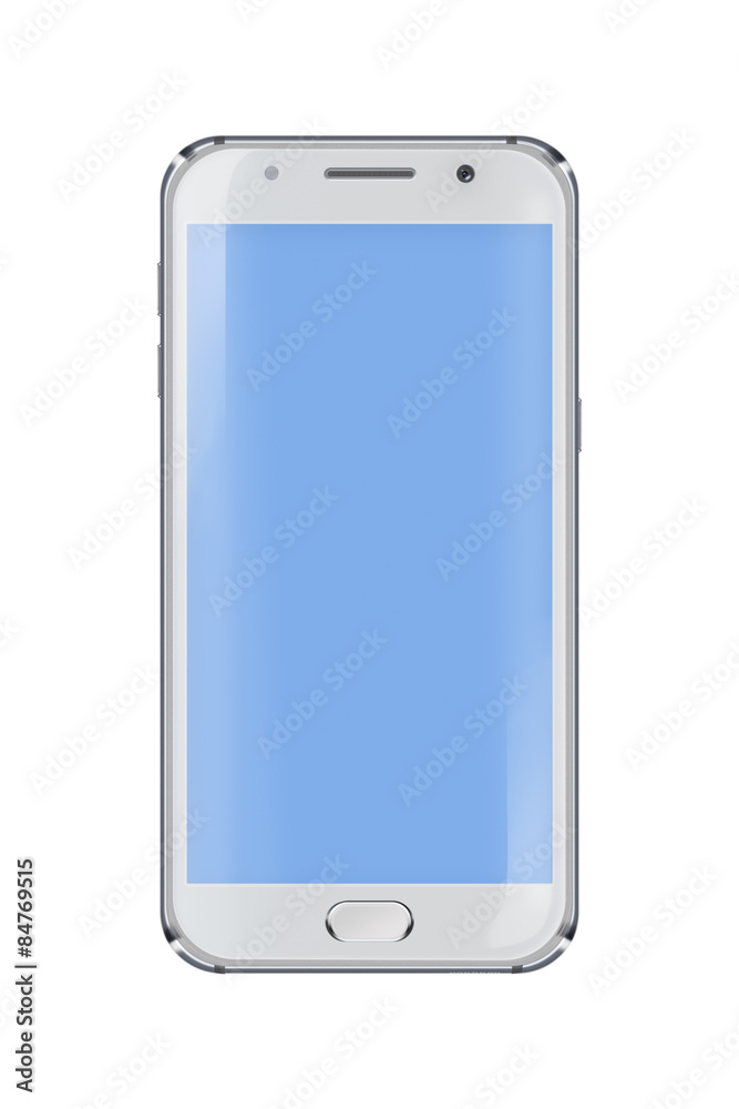 Mobile phone with blue screen. Mobile phone with blue screen.