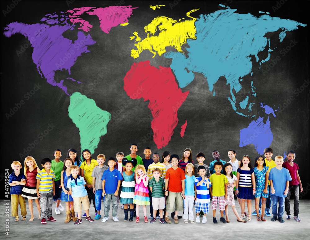 Obraz premium World Map Global International Globalisation Concept