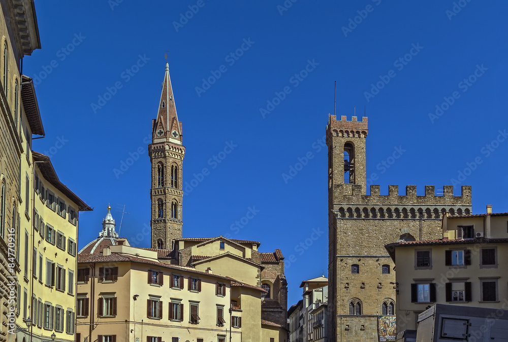 Belltower of the Badia Fiorentina, Florence, Italy