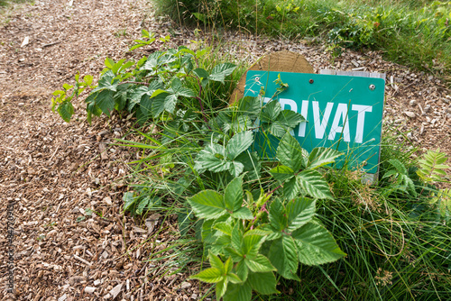 Hinweisschild Privat