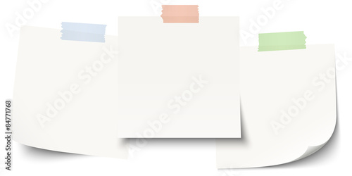 sticky papers with adhesive tape