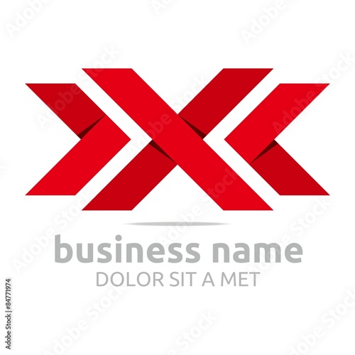 Logo letter x symbol vector
