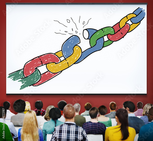 Chain Broken Stress Pressure Freedom Concept