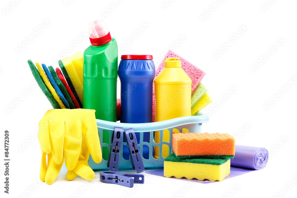 Cleaning isolated on white background Cleaning isolated on white background