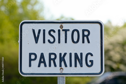 Visitor Parking sign