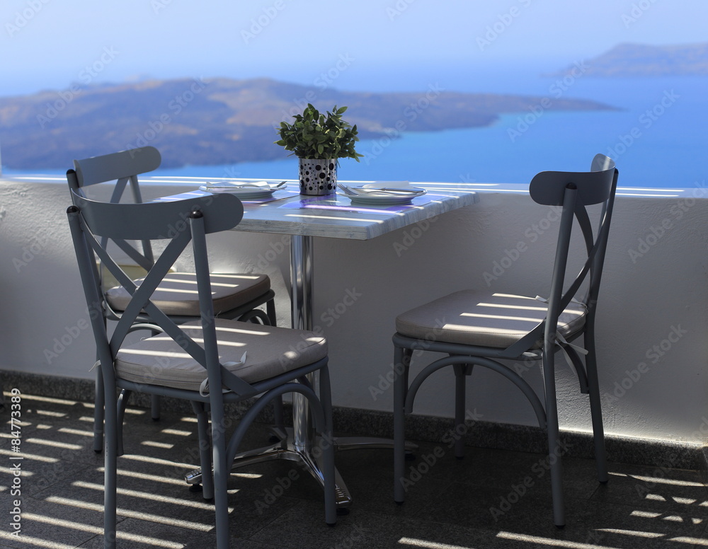 Table for three with sea views