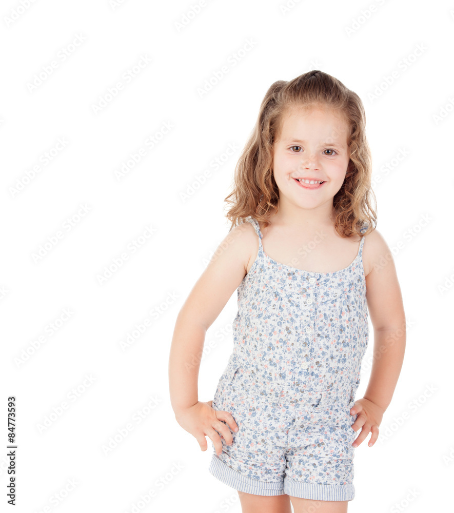 Cute little girl with three year old looking at camera Cute little girl with three year old looking at camera