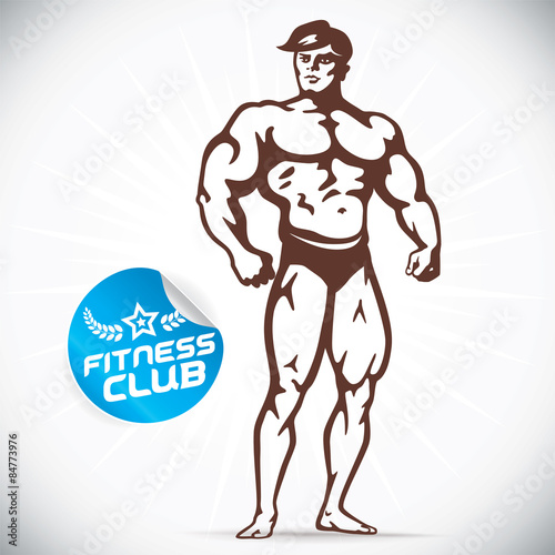 Attractive Bodybuilder illustration 
