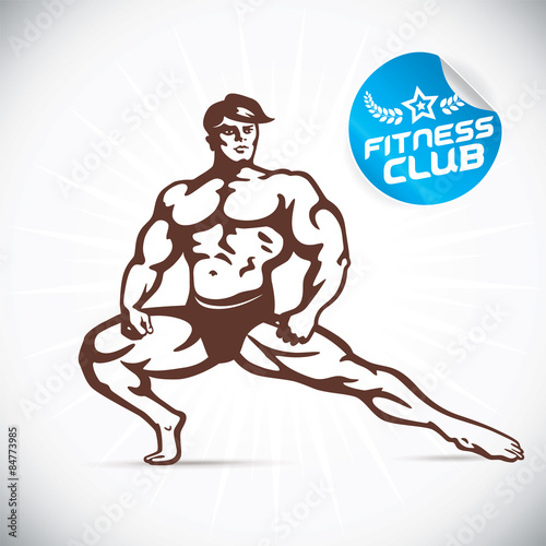 Attractive Bodybuilder illustration 