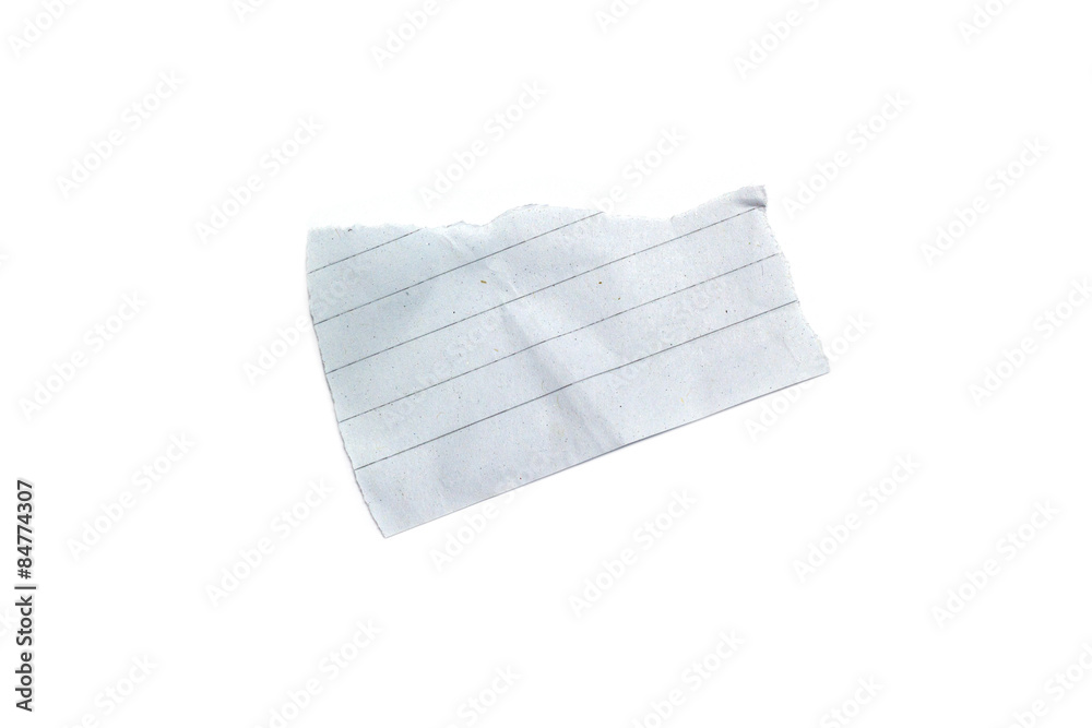 ripped pieces of paper on white background ripped pieces of paper on white background