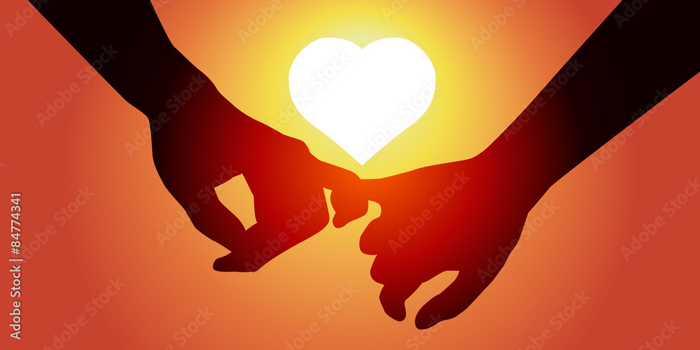 Amoureux Coeur Soleil Couchant Stock Vector Adobe Stock Amoureux Coeur Soleil Couchant Stock Vector Adobe Stock