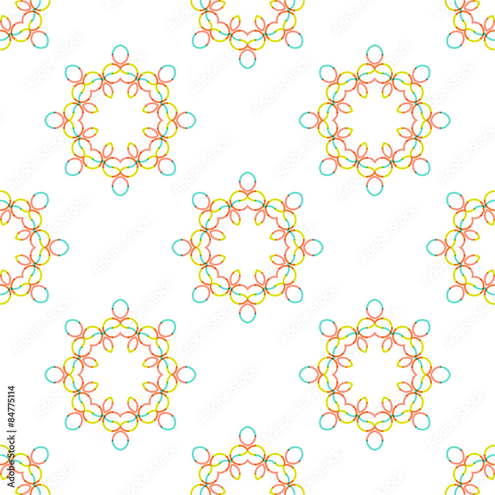 Seamless vector geometric abstract pattern. Creative round Seamless vector geometric abstract pattern. Creative round