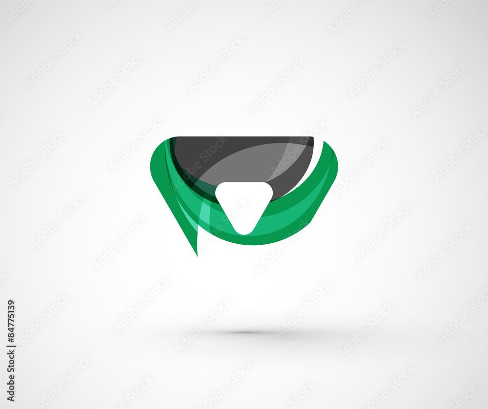 Abstract geometric company logo triangle, arrow Abstract geometric company logo triangle, arrow