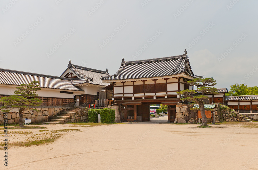 Ninomaru Omote Gate and Tamon Yagura Turret of Hiroshima Castle Ninomaru Omote Gate and Tamon Yagura Turret of Hiroshima Castle