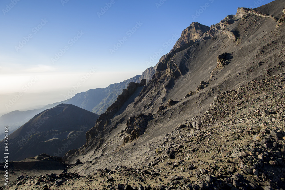 Mt Meru and ash cone. Tanzania. Africa.
