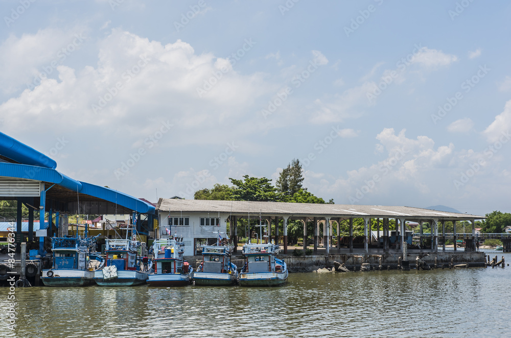 Thailand traditional fisherman pier. Thailand traditional fisherman pier.