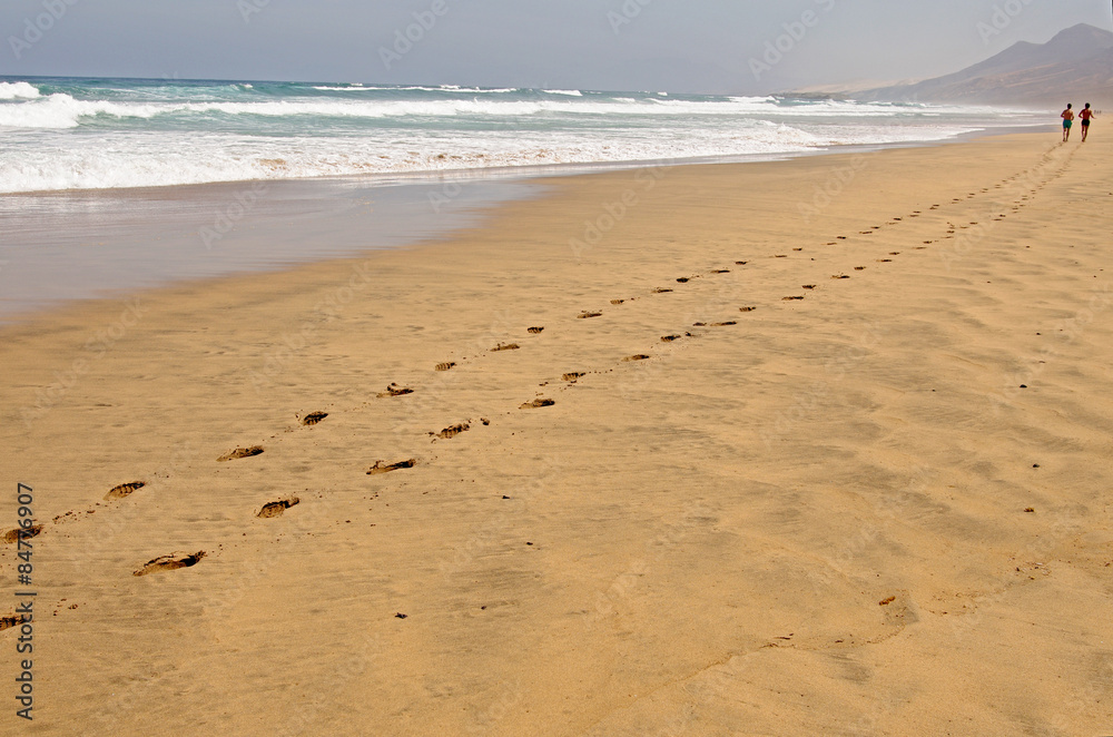 Beach in summer in Spain