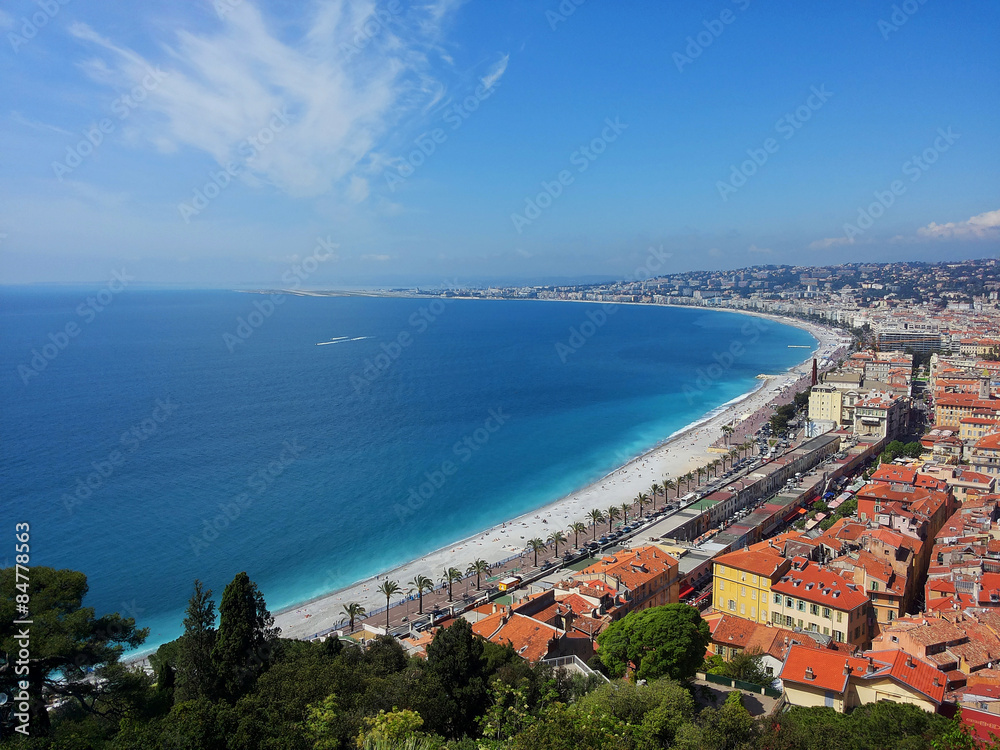 Promenade des Anglais von Nizza in Frankreich